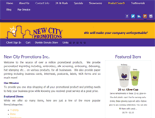 Tablet Screenshot of newcitypromotions.com